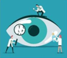 Medical eye care illustration